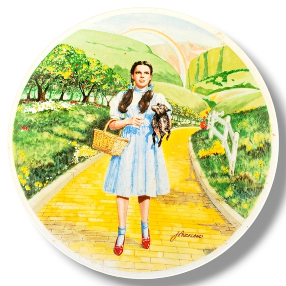 Wizard of Oz Knowles Plate 1977 Auckland Dorothy Over the Rainbow COA 8" 03753G - Picture 1 of 5
